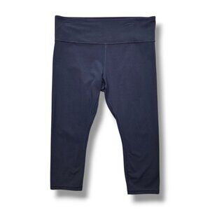 Athleta Elation Capri‎ Womens XL Blue Powervita Cropped Leggings